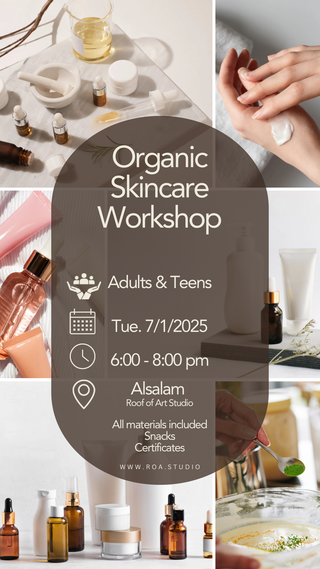 Organic Skin Care Workshop - Jan 7